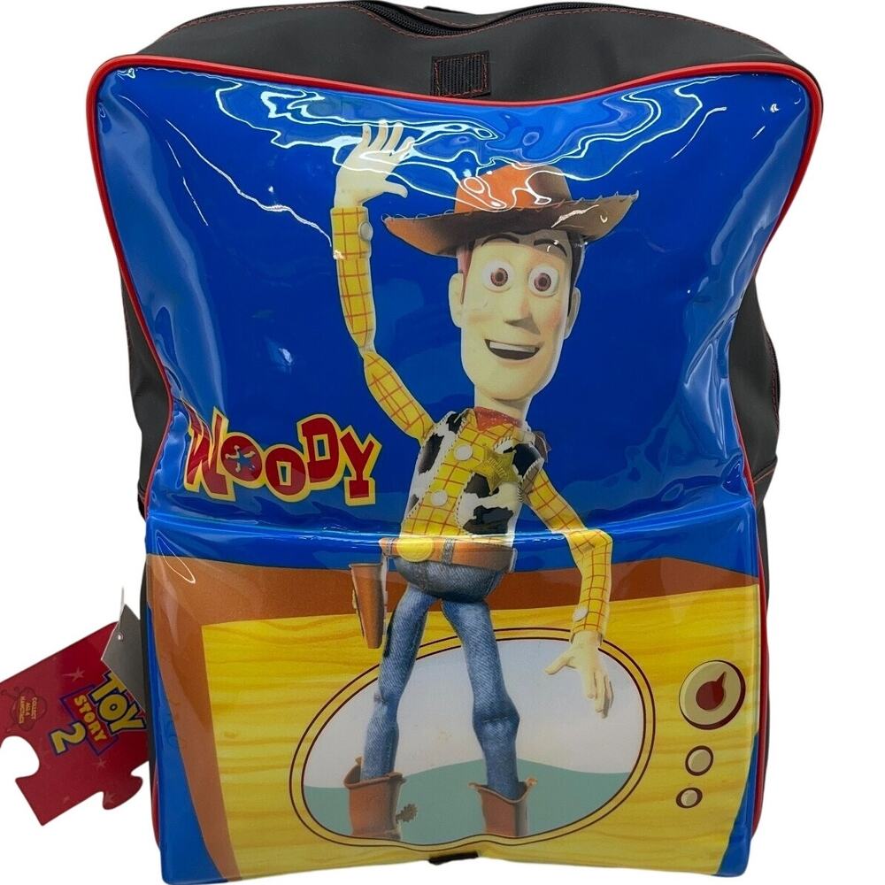Disney Toy Story 2 Woody Bullseye Kids School Back Pack 100% PVC Book Bag New